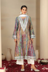 Women Ethnic Motifs Printed Cotton Kurta with Trousers & Dupatta