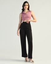 Women Straight Fit Pleated Cargo Pants