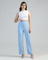 Women Straight Fit Pleated Cargo Pants