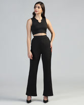 Boat-Neck Top with Palazzos Set