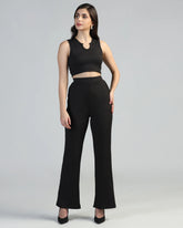 Boat-Neck Top with Palazzos Set