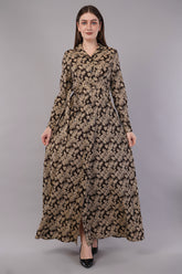 Women Floral Print Maxi Dress