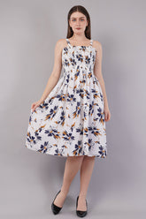 Floral Print Fit & Flare Dress