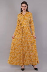 Midi Dress with Floral Print