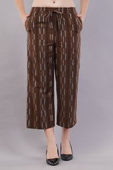 Striped Wide Legged Trousers for Women