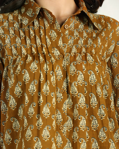 Floral Printed Cotton Shirt for Women