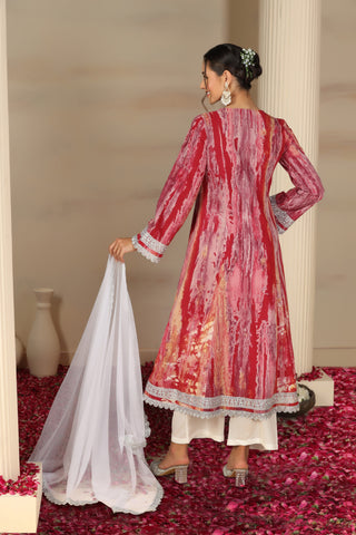 Women Ethnic Motifs Printed Cotton Kurta with Trousers & Dupatta