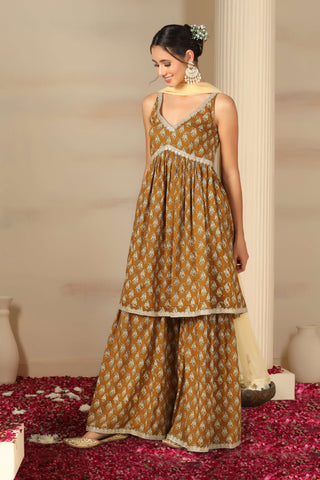 Women’s Cotton Kurta Set with Dupatta