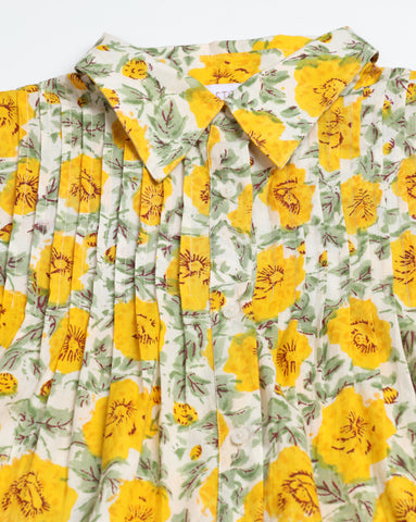 Floral Printed Cotton Shirt for Women