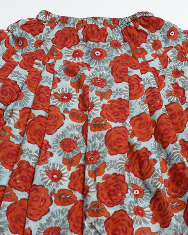 Floral Cotton Co-ord Set with Dhoti Pants