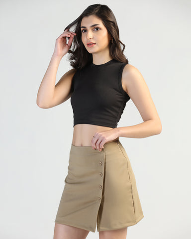 Stretchable Round Neck Tank Top