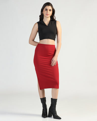Women’s Sleeveless Ribbed Crop Top