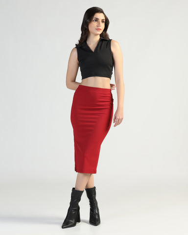 Women’s Sleeveless Ribbed Crop Top