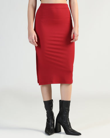 Stretchable Midi Skirt for Casual & Party Wear