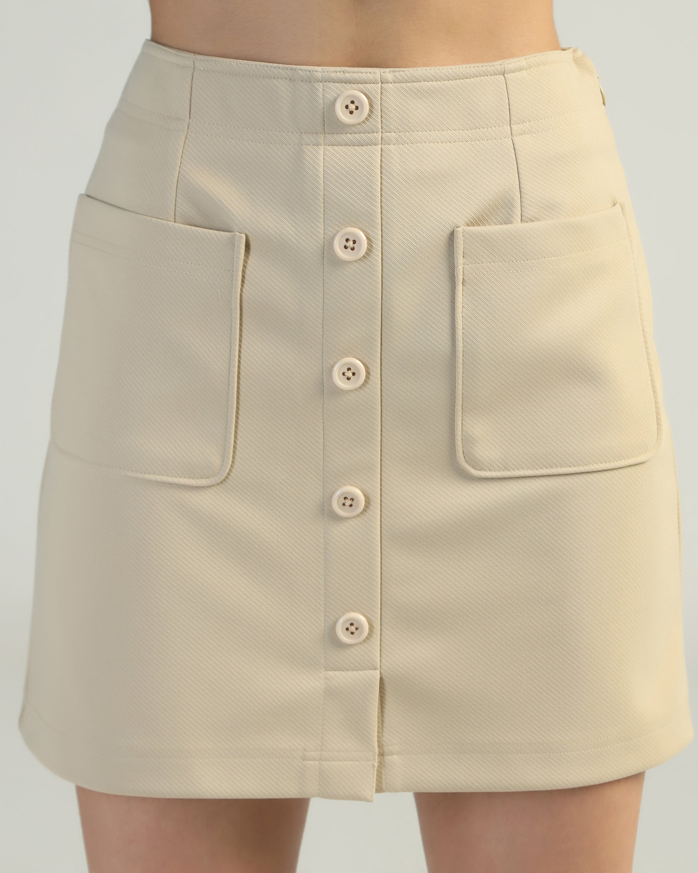 Women Solid A-Line Mini Skirt