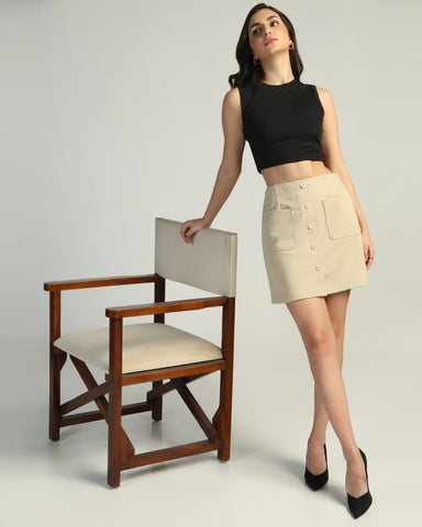 Stretchable Round Neck Tank Top