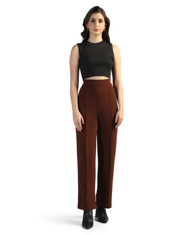 Women Straight Fit Pleated Cargo Pants