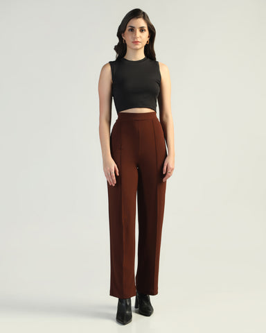 Women Straight Fit Pleated Cargo Pants