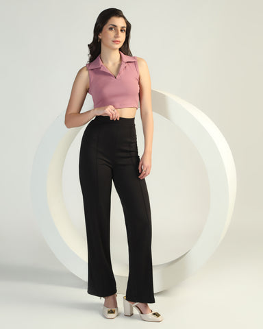 Women’s Sleeveless Ribbed Crop Top