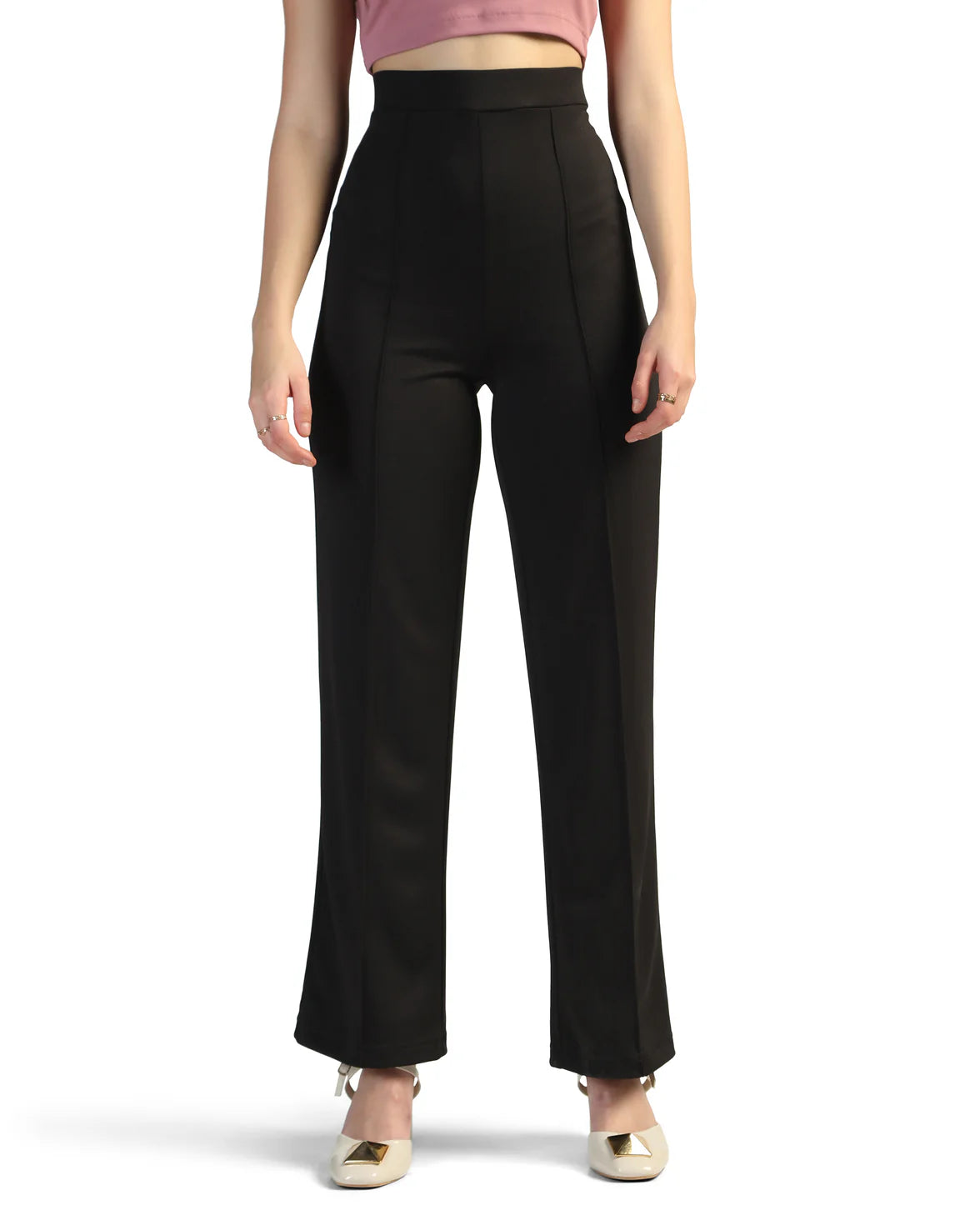 Women Straight Fit Pleated Cargo Pants