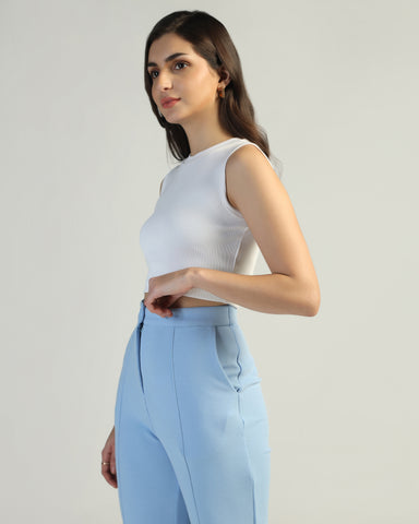 Stretchable Round Neck Tank Top