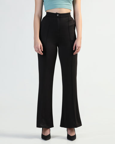 Women Striped Relaxed High-Rise Corduroy Cargos Trousers