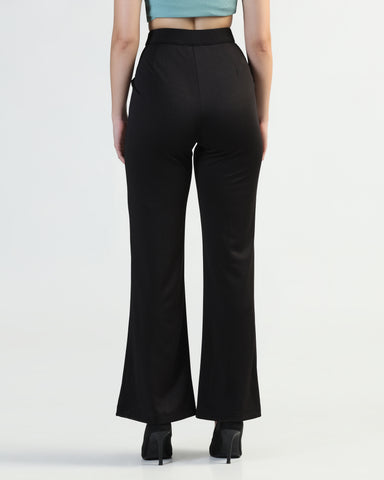 Women Striped Relaxed High-Rise Corduroy Cargos Trousers