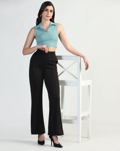 Women’s Sleeveless Ribbed Crop Top