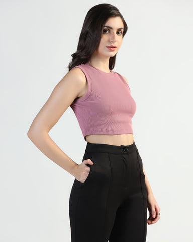 Stretchable Round Neck Tank Top