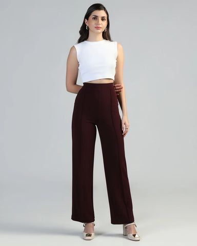 Women Straight Fit Pleated Cargo Pants