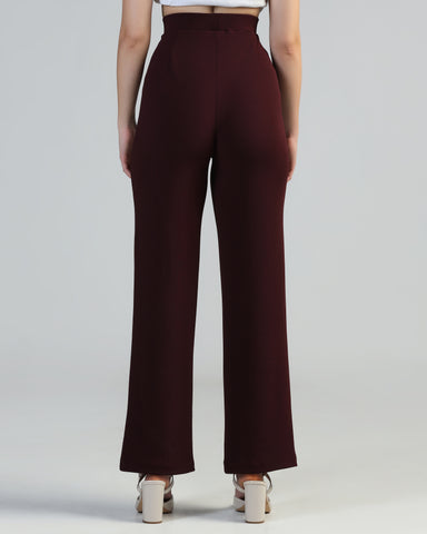 Women Straight Fit Pleated Cargo Pants