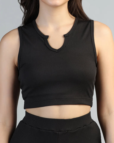 Boat-Neck Top with Palazzos Set