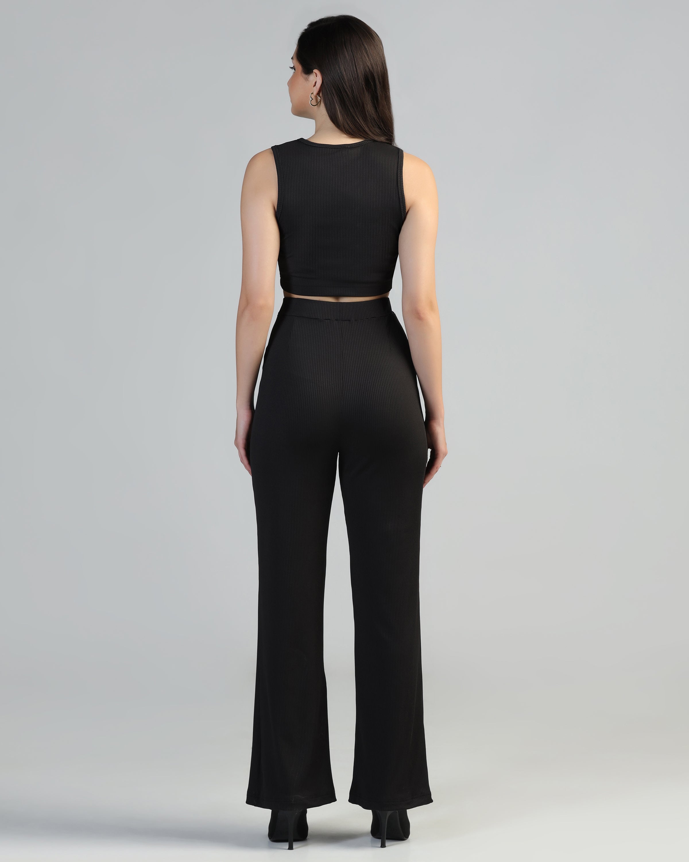 Boat-Neck Top with Palazzos Set