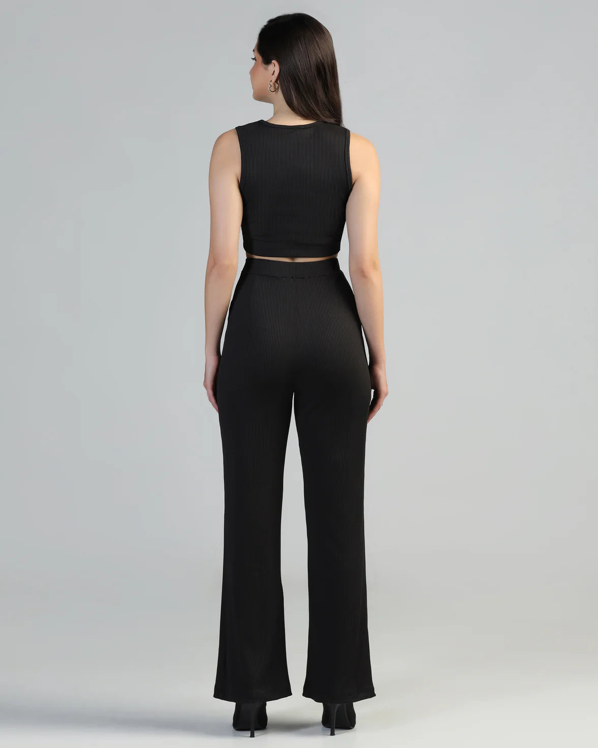 Boat-Neck Top with Palazzos Set
