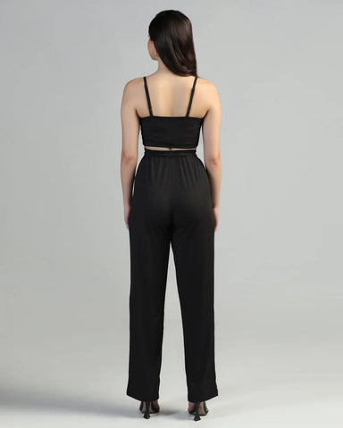 Women Strappy Crop Top with Trousers