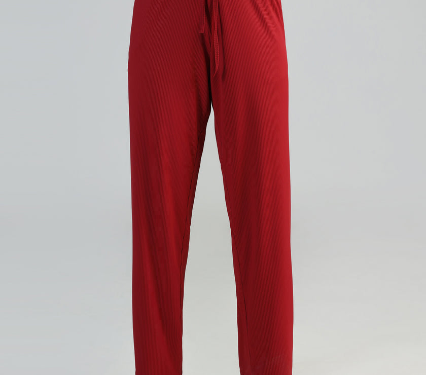 Women Strappy Crop Top with Trousers