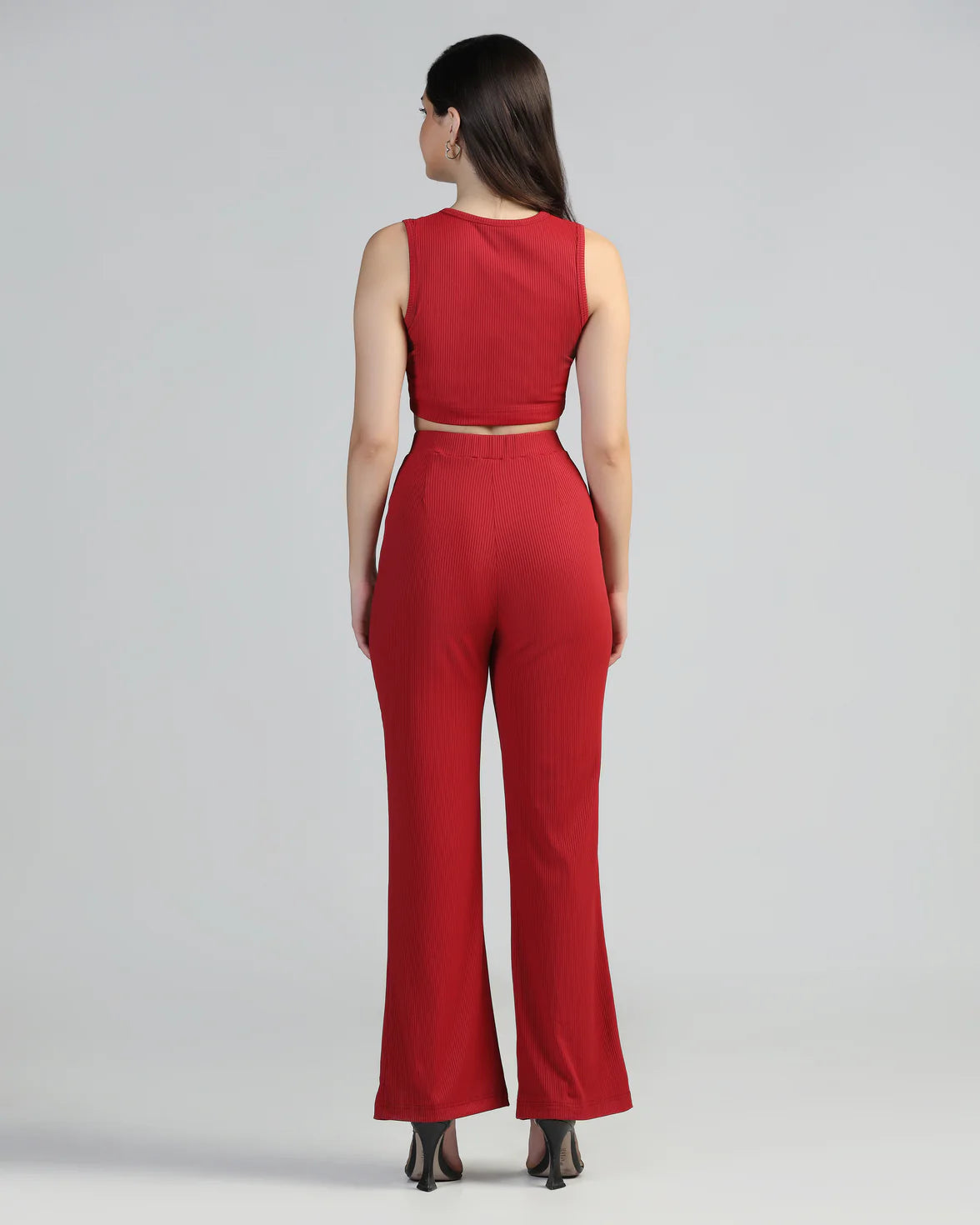 Boat-Neck Top with Palazzos Set
