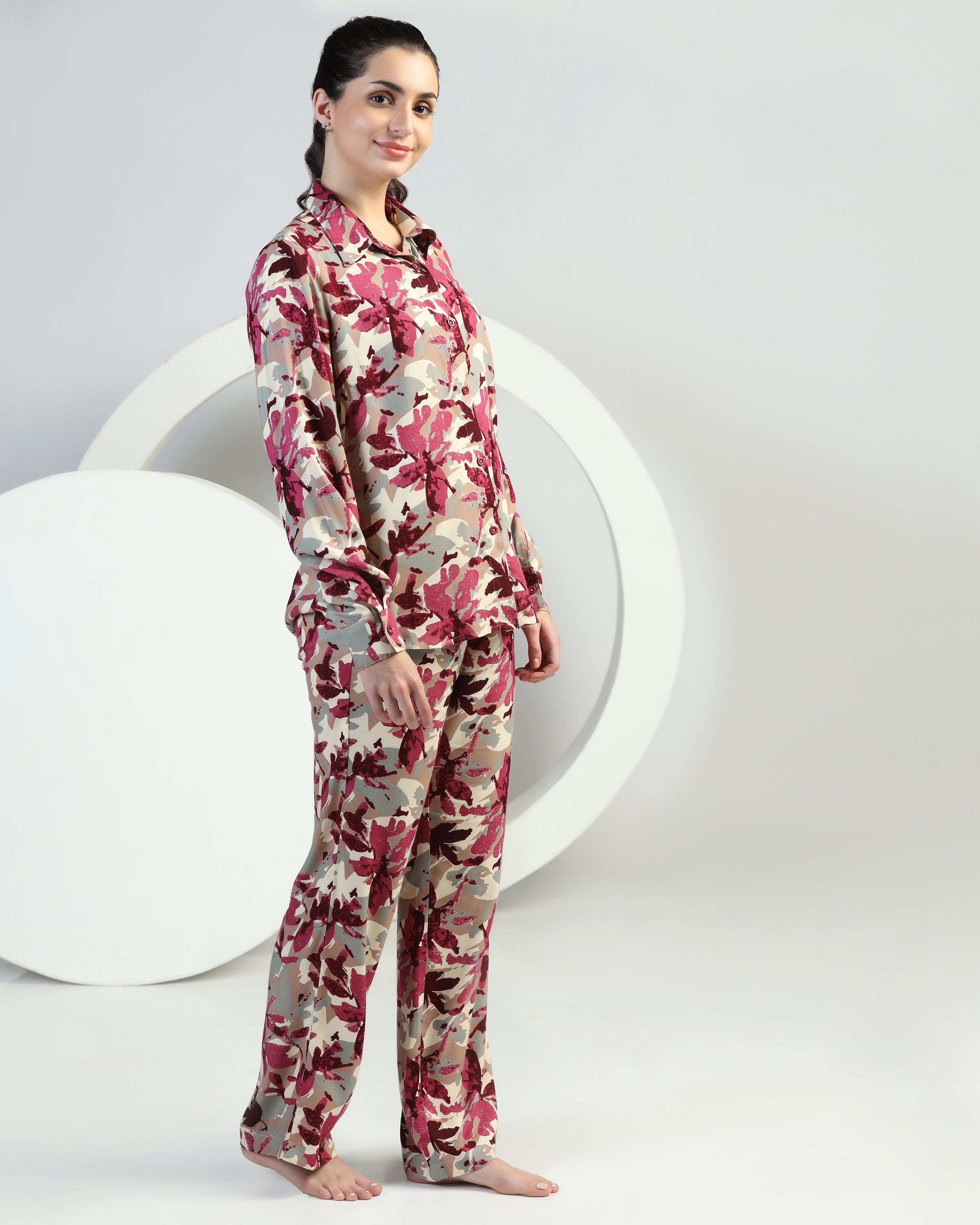 Women Viscose Rayon Kurta Palazzo Set