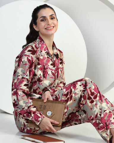 Women Viscose Rayon Kurta Palazzo Set