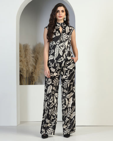 Women's Satin Ankle Length Co-Ord Set for Women