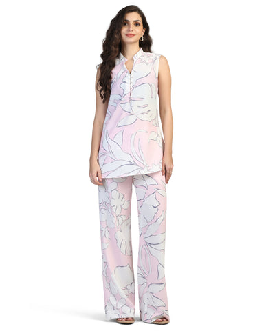Women Floral Print Tunic with Pants