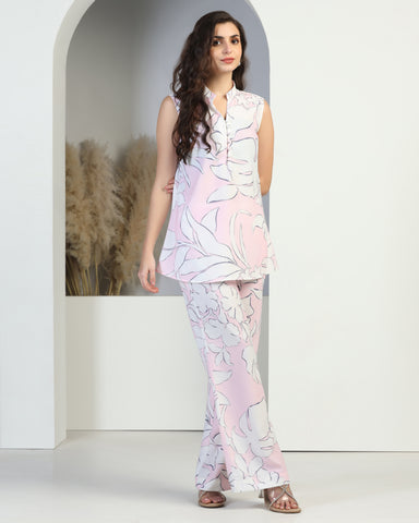 Women Floral Print Tunic with Pants