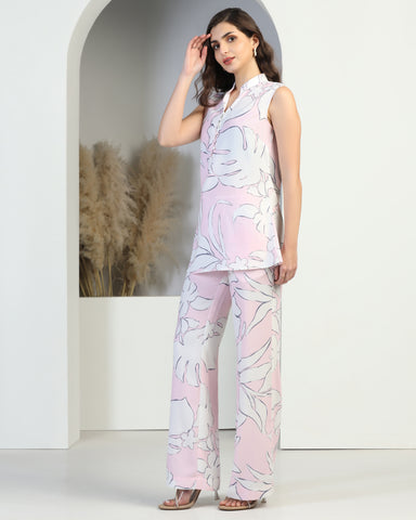Women Floral Print Tunic with Pants