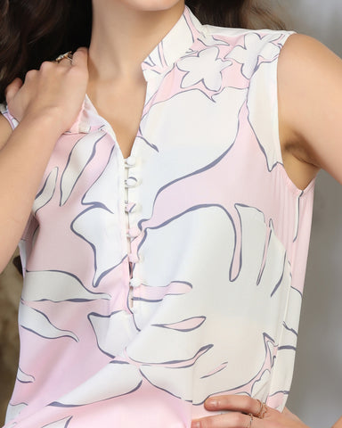 Women Floral Print Tunic with Pants