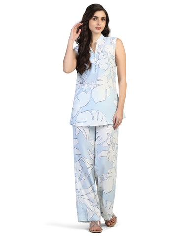 Women Floral Print Tunic with Pants