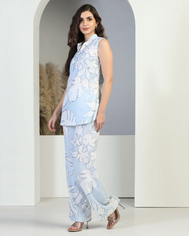 Women Floral Print Tunic with Pants
