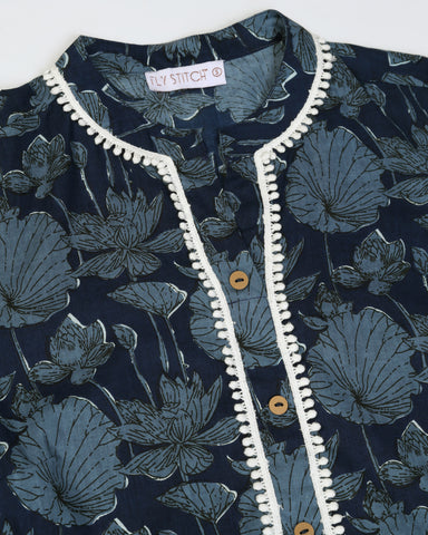 Women Floral Print Flared Tunic