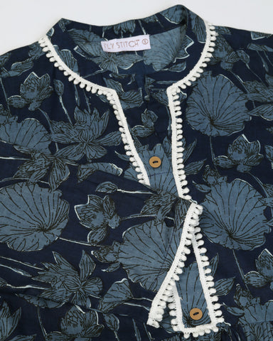 Women Floral Print Flared Tunic