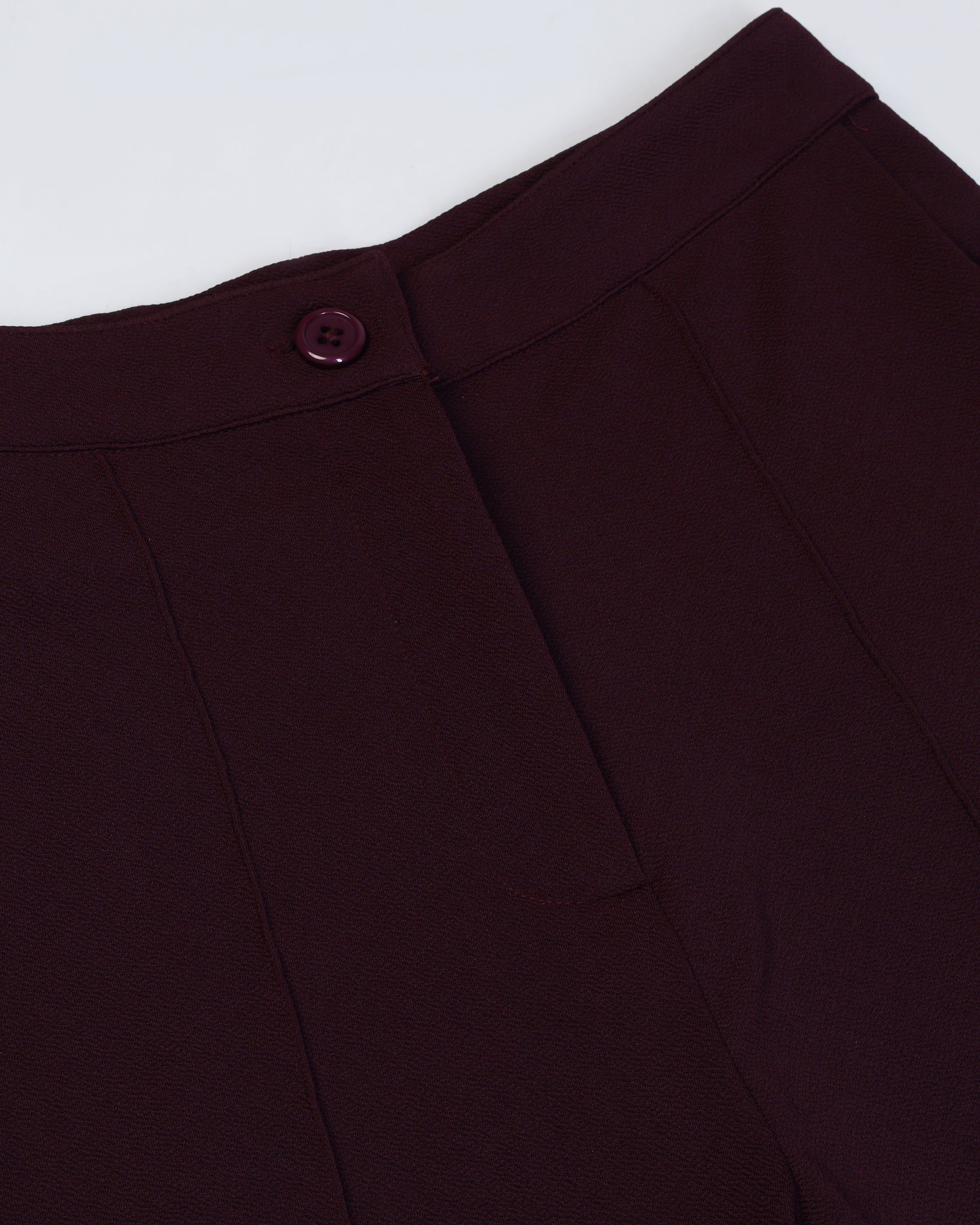 Women High-Rise Pleated Bootcut Trousers