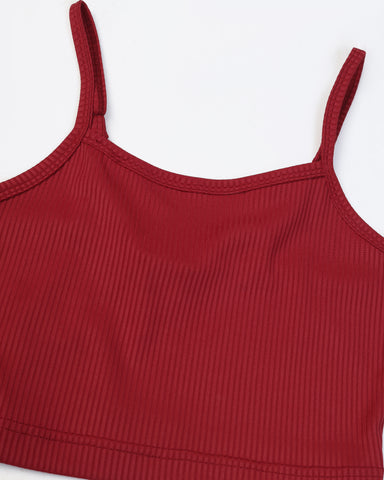 Women Strappy Crop Top with Trousers
